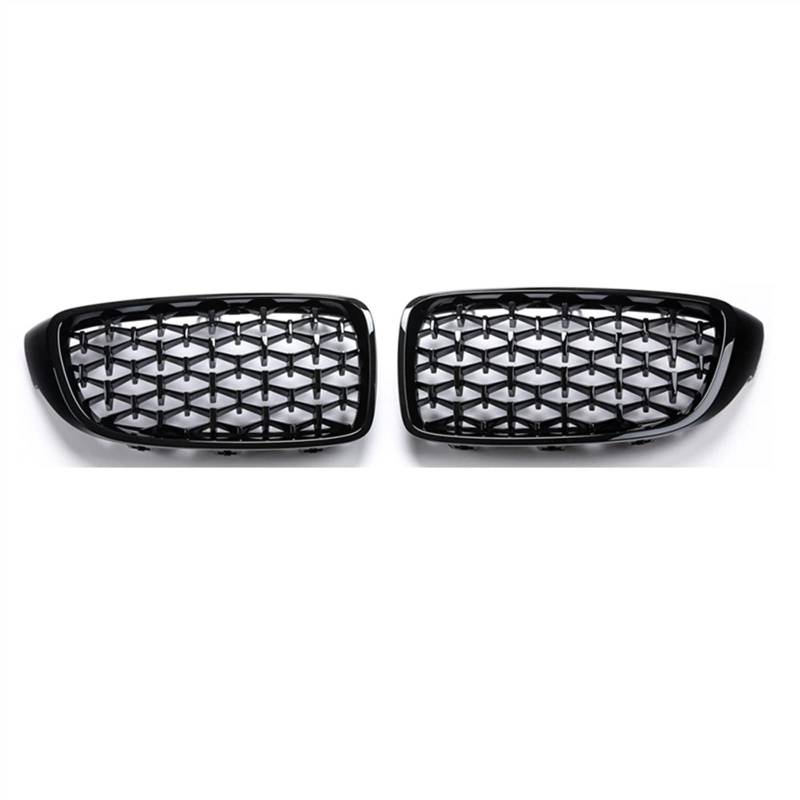 TATARENGS Kühlergrille Kompatibel Mit F32 F33 F36 F82 F83 M3 M4 2014 2015 2016 2017 2018 2019 2020 Auto Snap-on Front Nierengitter Obere Grillabdeckung(Gloss Black) von TATARENGS