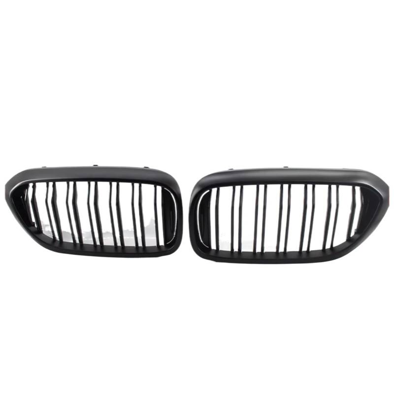 TATARENGS Kühlergrille Kompatibel Mit Für G30 G31 520i 530i 540i Für M5 5 Serie 2017 2018 2019 2020 Doppellamellen-Auto-Frontstoßstange Nierengitter Renngitter(Matte Black) von TATARENGS