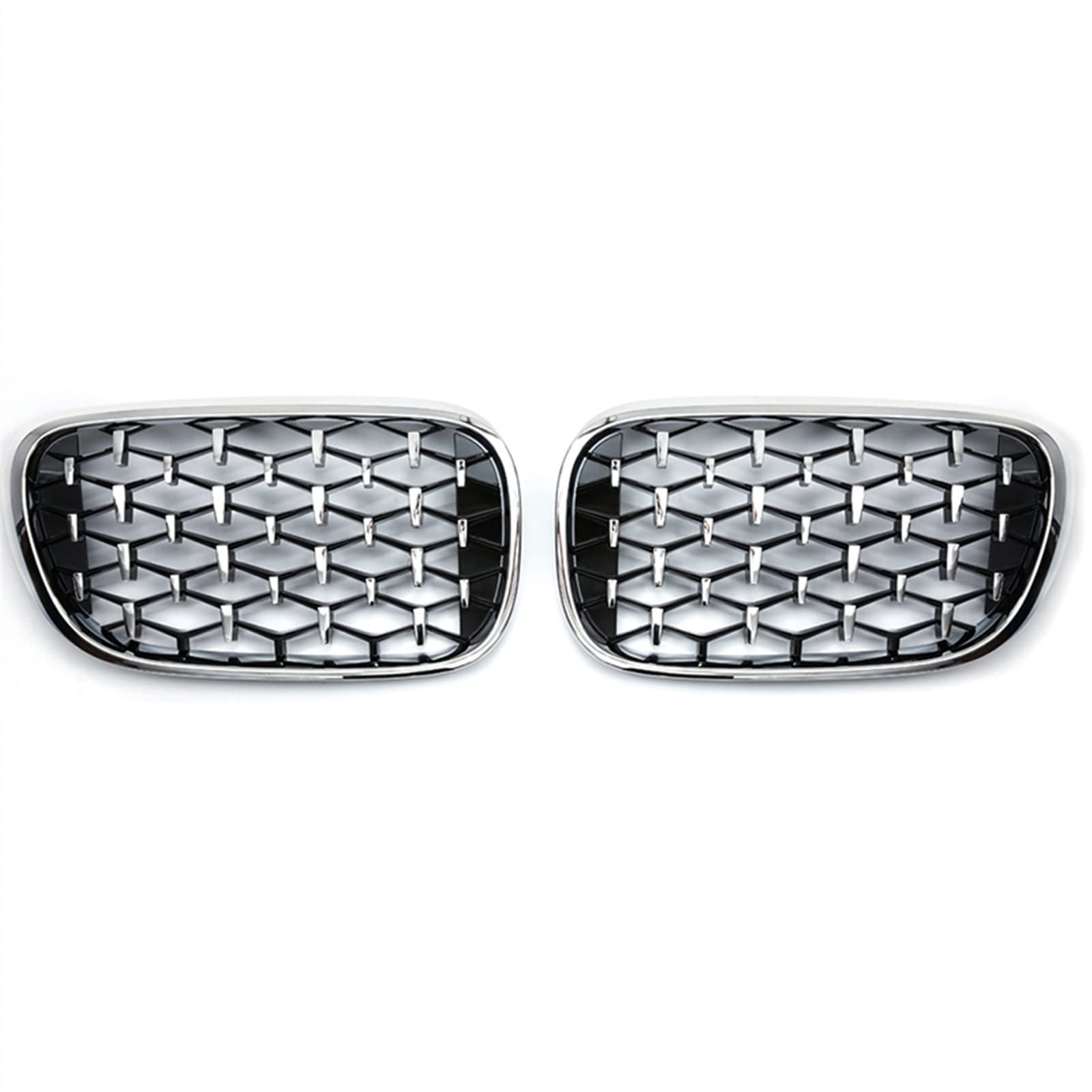 TATARENGS Kühlergrille Kompatibel Mit G11 G12 2016 2017 2018 2019 2020 Auto Oberer Kühlergrill Abdeckung Stoßstange Haube Front Niere Grill Lufteinlass Grill(All Silver) von TATARENGS