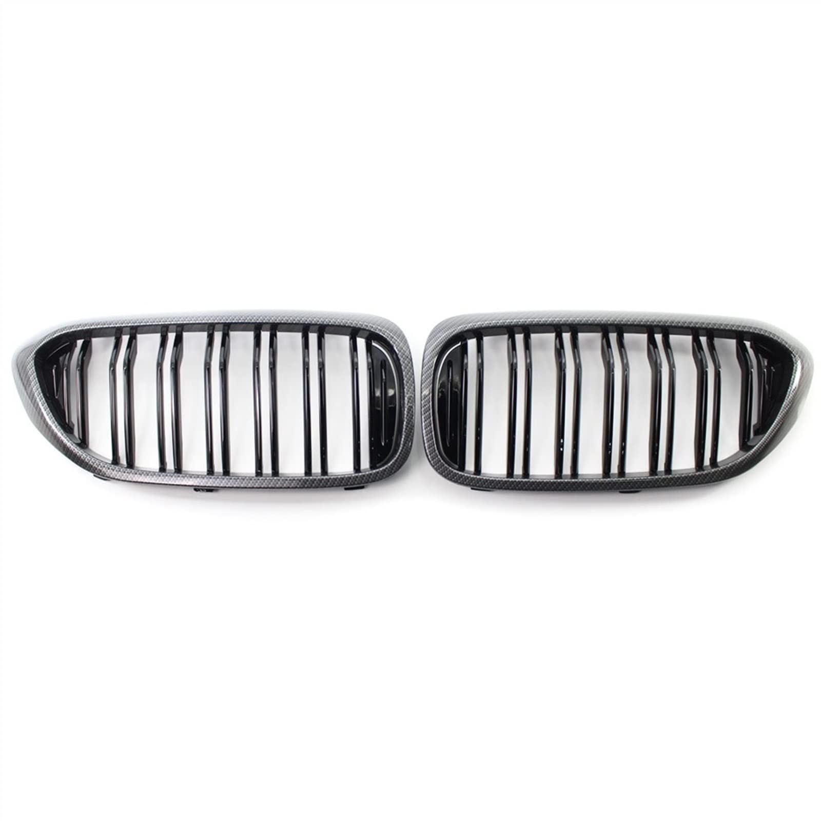 TATARENGS Kühlergrille Kompatibel Mit G30 G31 M5 520i 530i 540i 2016 2017 2018 2019 Auto Air Intake Grill Front Nierengitter Stoßstange Haube(Carbon Fiber) von TATARENGS