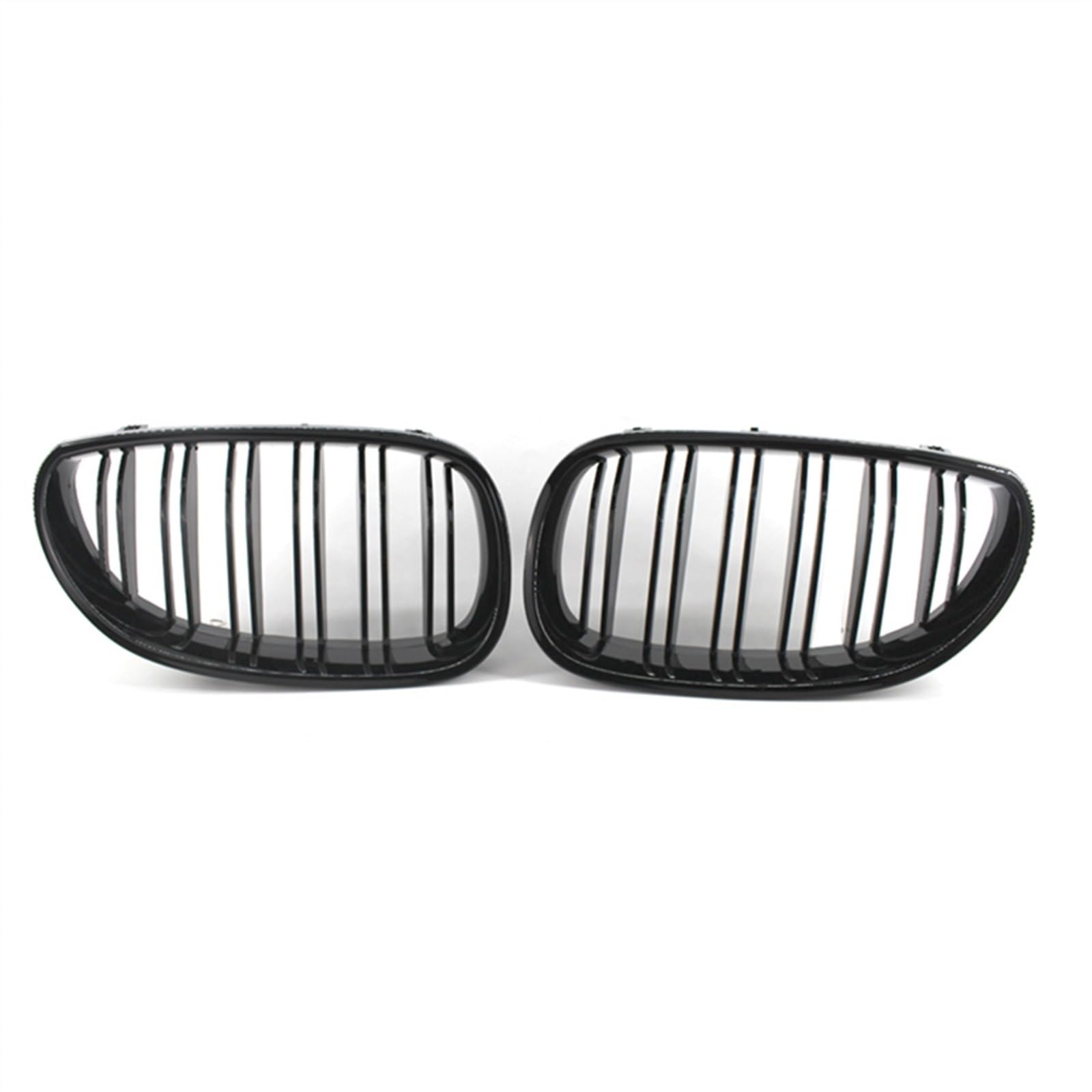 TATARENGS Kühlergrille Kompatibel Mit M5 E60 E61 2003 2004 2005 2006 2007 2008 2009 2010 Auto Snap-on Front Nierengitter Stoßstange Haube Lufteinlass Grill(Gloss Black) von TATARENGS