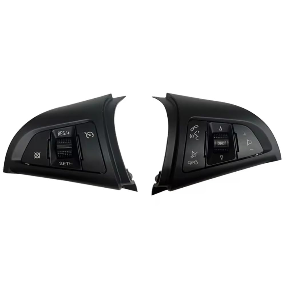 TATARENGS Schalter Lenkradsteuerung Kompatibel Mit Chevrolet Für Malibu 2012 2013 2014 2016 Auto-Multifunktions-Lenkradtaste Tempomat-Taste Audio-Schaltertaste(A Pair) von TATARENGS