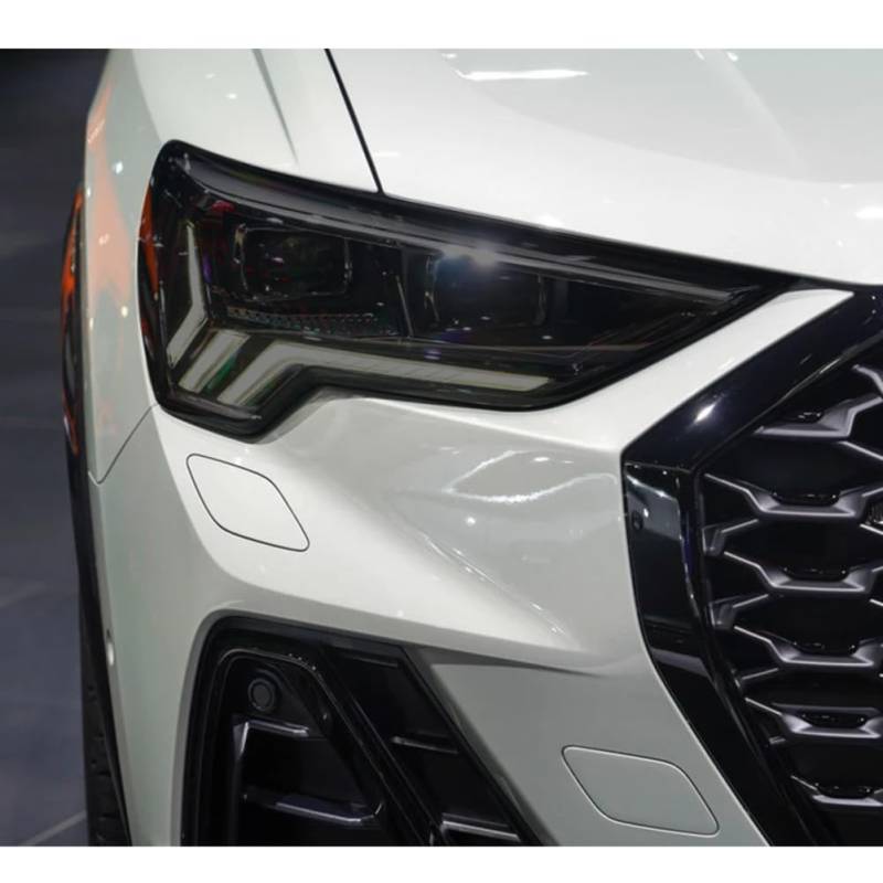 Autoscheinwerfer Schutzfolie Scheinwerfer Rücklicht Transparent Schwarz TPU Aufkleber, Für Audi Q3 F3, Für RSQ3 Sportback 2019-On Zubehör von TATITZRO