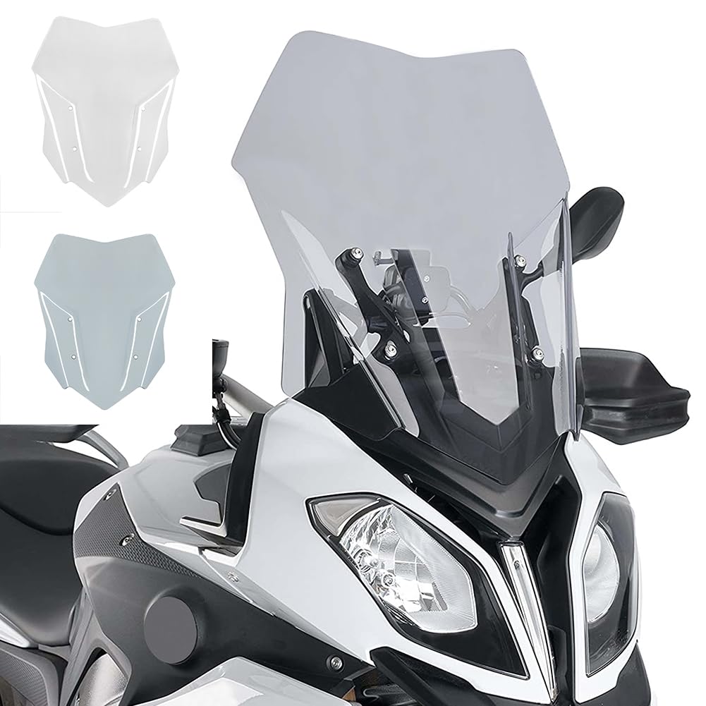 Motorrad Frontverkleidung Windschutzscheibe Windschutzscheibe Luftstrom Pare-brise Visier Schutzabdeckung für B.M.W S1000XR S 1000 XR S-1000-XR S1000 XR 2015 2016 2017 2018 2019 (Klar) von TAZGANTAX