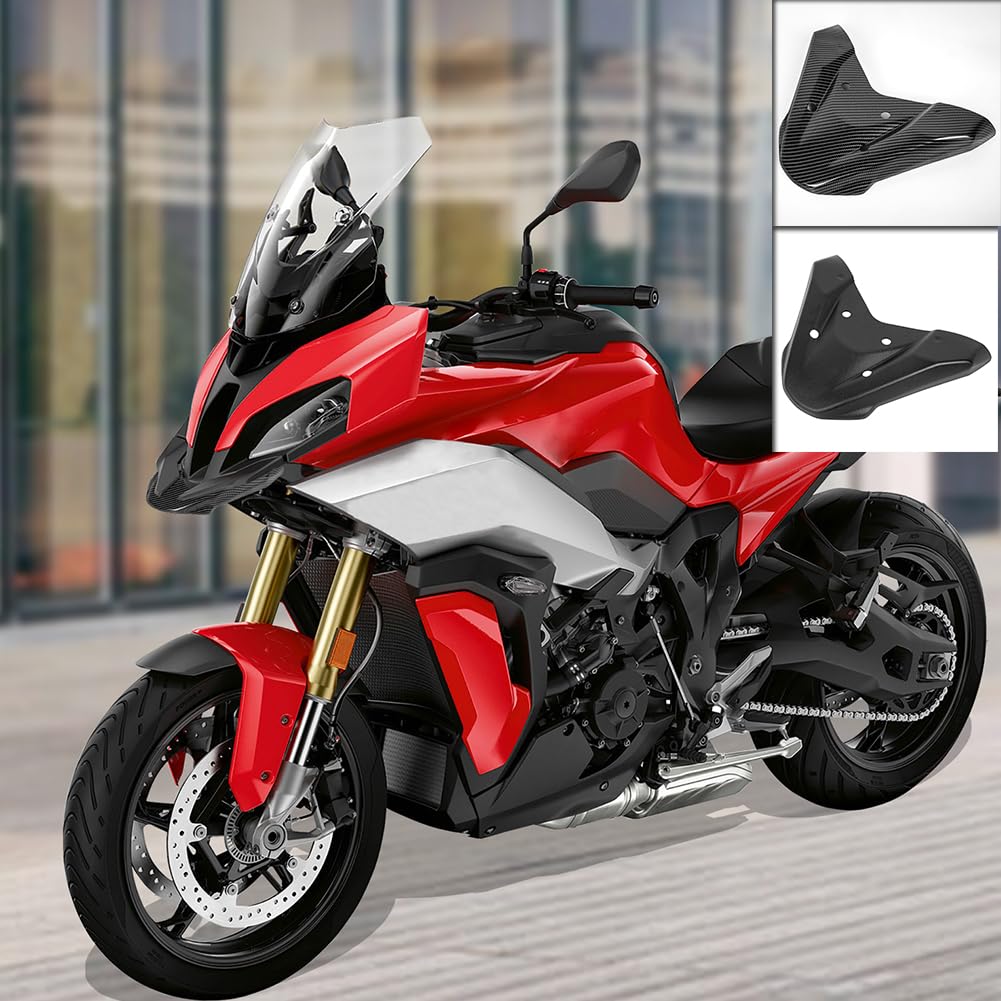 Motorrad-Scheinwerfer, Vorderrad, Kotflügel, Schnabel, Nasenkegel, Abdeckung, Spritzschutz, Verlängerungsabdeckung, für S1000XR S 1000 XR S1000 RX S-1000-XR 2020 2021 2022 2023 (Carbon-Look) von TAZGANTAX