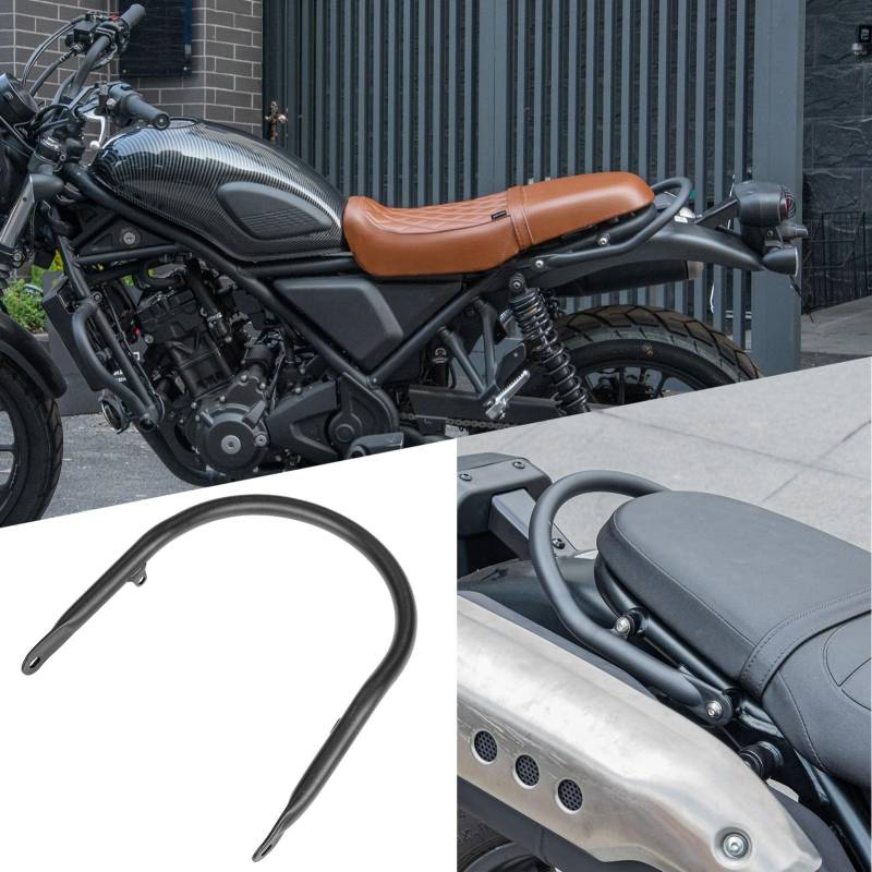 TAZGANTAX Motorrad-Beifahrer-Rückhaltegriff, Lenkerhalter, CL300 500, Heck-Handlaufgriff, Soziussitz, Seitenarmlehnen-Set, kompatibel mit Ho-nda SCL500 CL300 CL500 CL 300 500 SCL 500 2023 2024 von TAZGANTAX