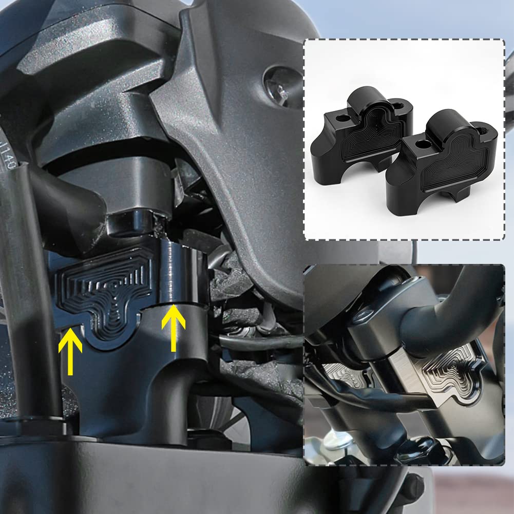 TAZGANTAX Motorrad Lenkerklemmen Riser Kit Kompatibel mit Ho-nda Rebel CMX500 CMX300 CMX1100 CM500 CM500 CM300 Lenkererhöhung Adapter 32mm für CMX cm 500 300 1100 2017-2024 2018 2019 2020 2021 2022 von TAZGANTAX