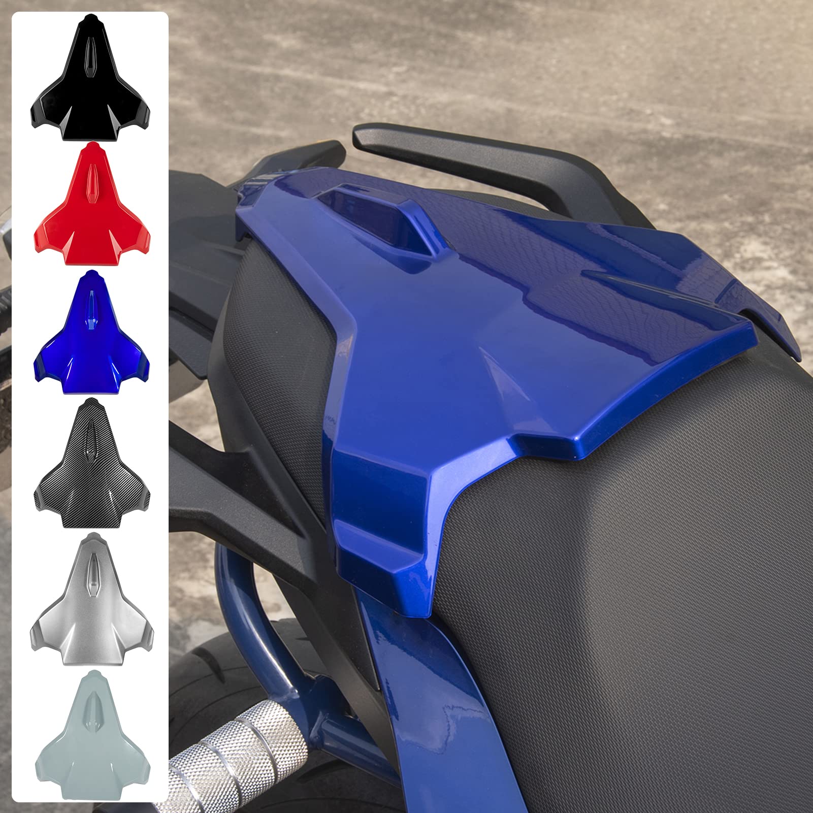 Motorrad-Rücksitzverkleidung für den Beifahrersitz F900R Sozius Solositz ABS-Verkleidungsabdeckung Kompatibel mit B.M.W F 900 R F-900-R F900 R 2020 2021 2022 2023 Heckteilabdeckung (Blau) von TAZGANTAX