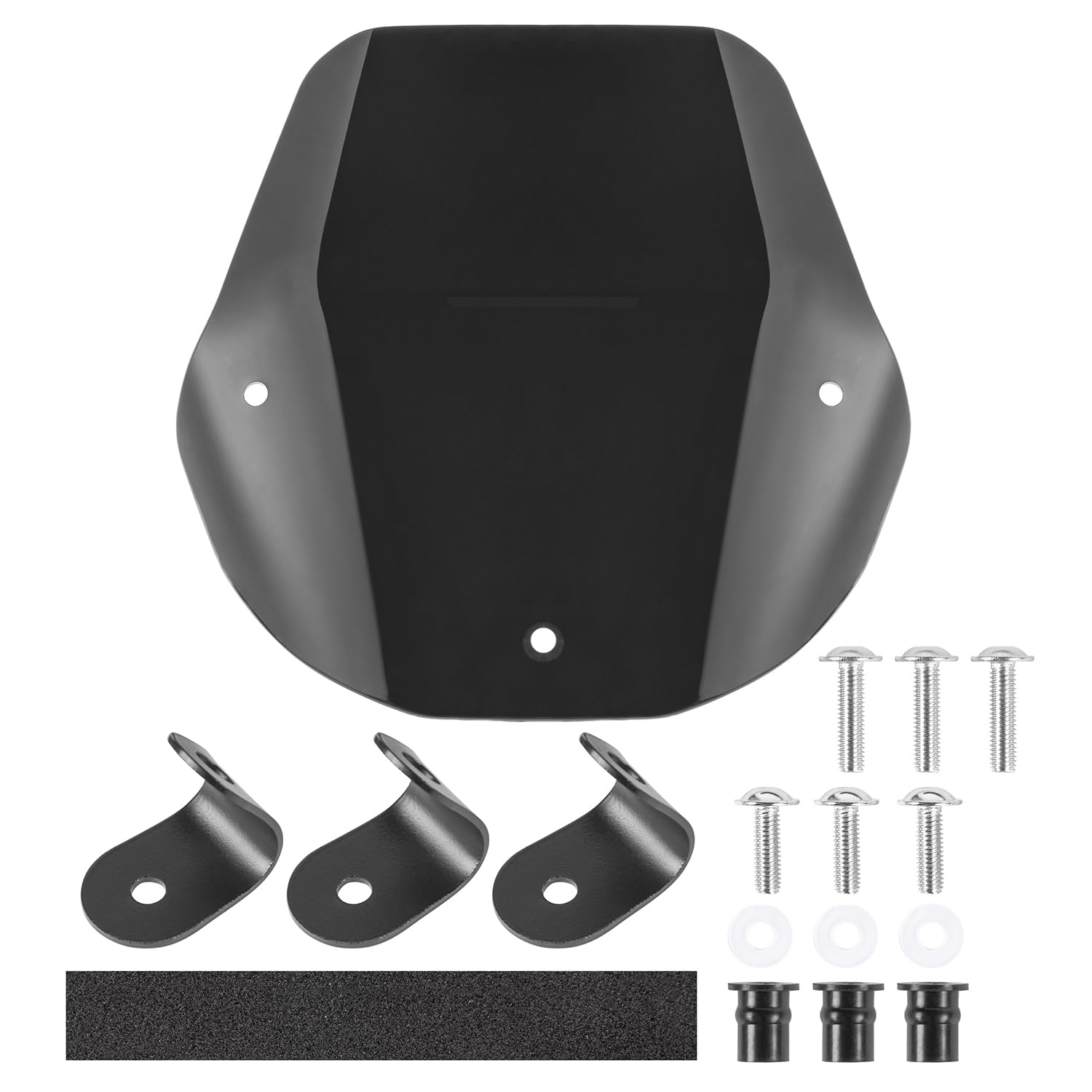 TAZGANTAX Motorrad-Windschutzscheiben-Frontverkleidung, Deflektor für GSX-8S 2023 2024, Morden Sport Windschutz, Fliegenschutz-Ersatz, Rauchgrau von TAZGANTAX