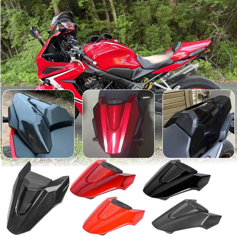 TAZGANTAX Verkleidungsabdeckung für Soziussitz hinten passend für HO-NDA CB650R CBR650R CB 650R CBR 650R CB 650 R CBR 650 R Zubehör 2019 2020 (Mattschwarz) von TAZGANTAX