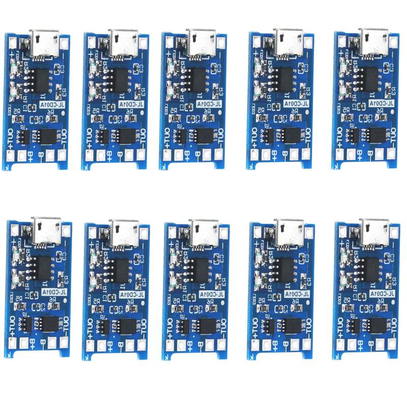 10pcs Lademodul Mikroing USB Eingang 18650 Batterieschutzschaltkreis Für Elektronische Enthusiasten Verwenden von TAZIZI