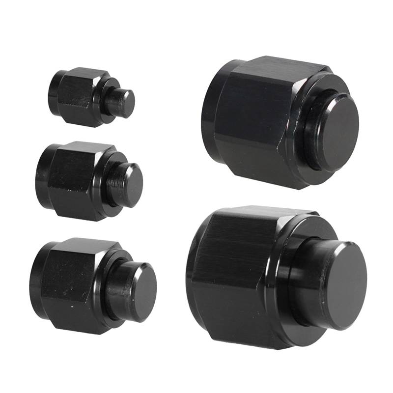 TAZIZI AN4/AN6/AN8/AN10/AN12 Aluminium Männlich Flare Blindstopfen Kappe Lock Fitting Anschlüsse Gewinde Rohr Schlauch Adapter von TAZIZI