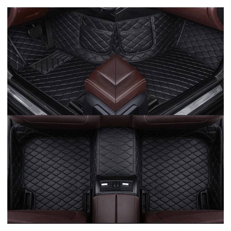 Volldeckung Automatten Zubehör Mit Handytasche Für Lincoln Aviator 7 Seat 2020-2022 Anpassen Auto Fußmatten Set(B) von TAZYMKSD