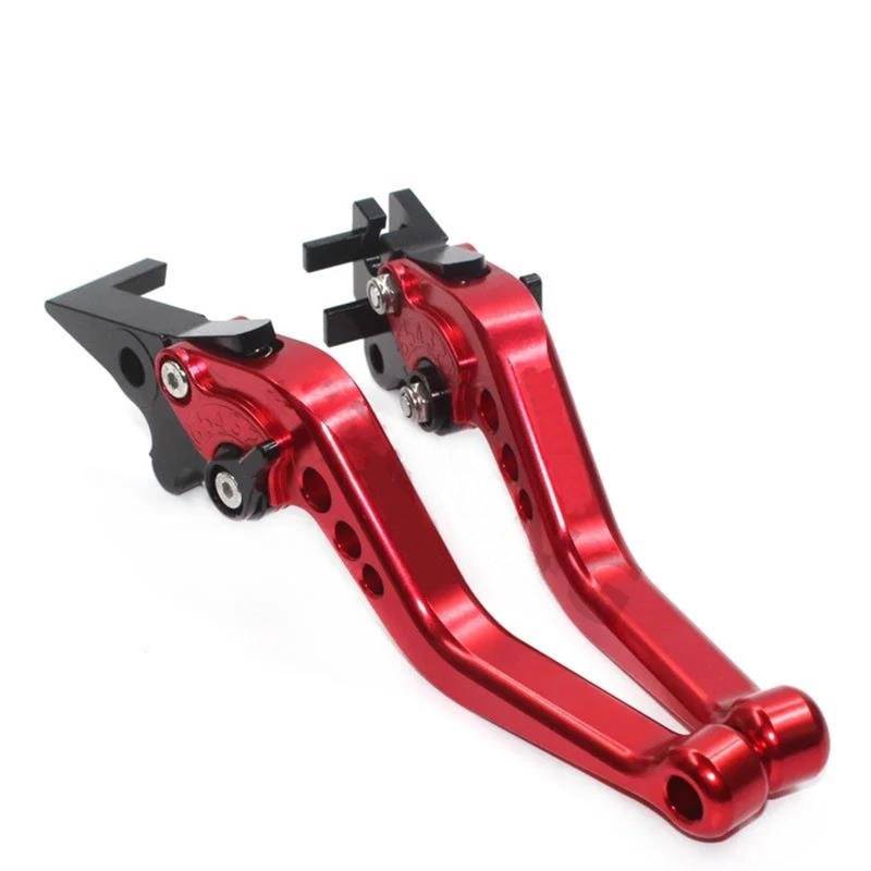 Kupplung Bremshebel CNC Aluminium Griff Zubehör Motorrad Bremse Kupplung Hebel Für Ducati Monster ST2 M 400 600 620 750 919 796 696 M600 ST2 Lenker Bremskupplung(Red) von TAdibu