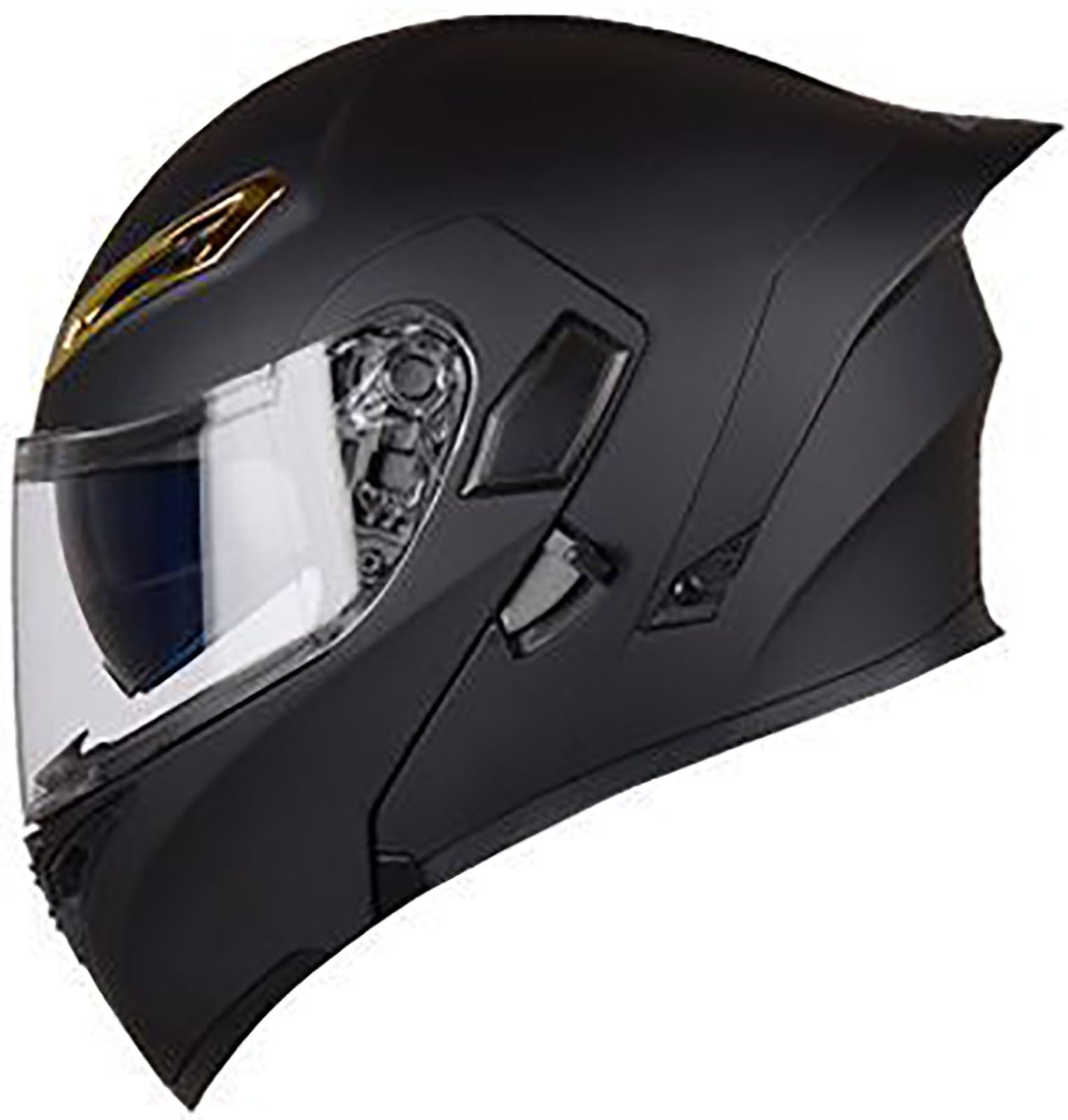 Klapphelm Motorradhelm DOT/ECE-Zertifizierung Flip Up Helm Vollvisierhelm Motorrad Schutzhelm Mit Doppelvisier Integrierter Modular Helm Für Männer Und Frauen Erwachsene 9,L=59-60CM von TBTBZXCV