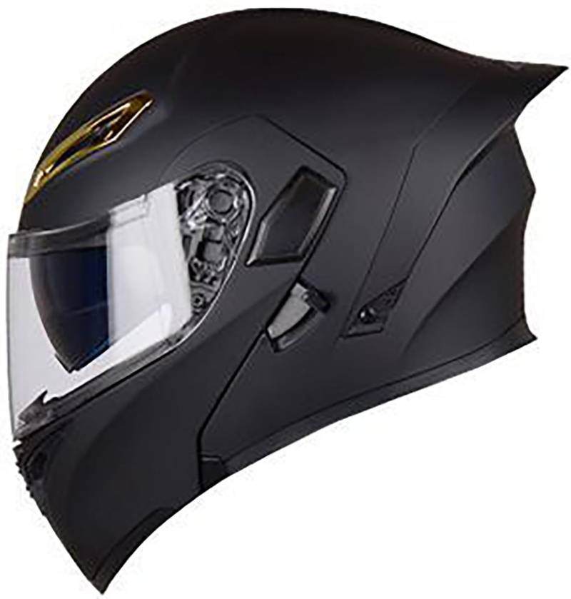 Klapphelm Motorradhelm DOT/ECE-Zertifizierung Flip Up Helm Vollvisierhelm Motorrad Schutzhelm Mit Doppelvisier Integrierter Modular Helm Für Männer Und Frauen Erwachsene 9,M=57-58CM von TBTBZXCV