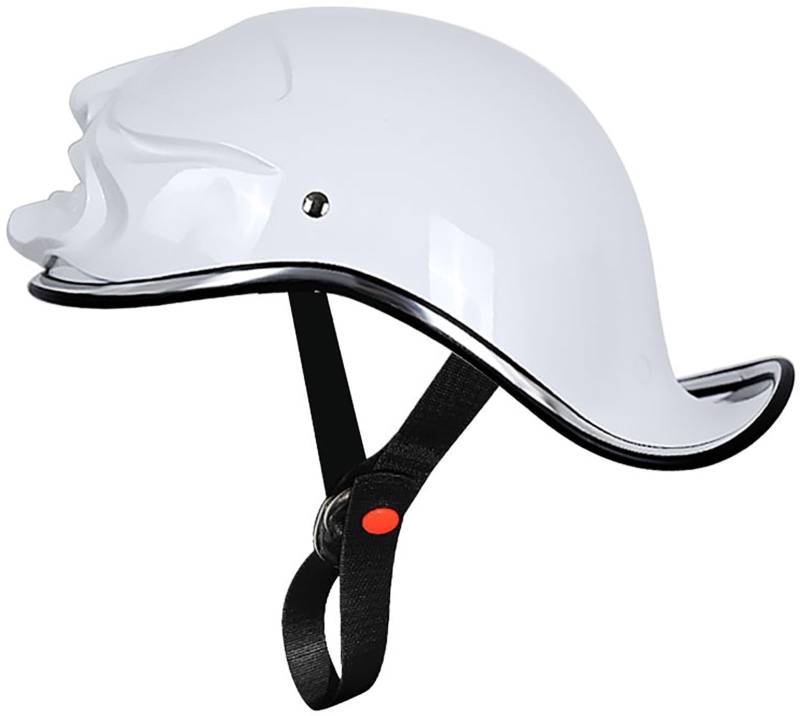 Motorradhelm Jethelm Mit Sonnenblende, Retro Motorrad Halbhelme Roller Helm Fashionhelm Für Herren Und Damen Erwachsene, DOT/ECE-Zertifizierung Jet Helm Halbschalenhelm Chopper Helm 6,L=59-60CM von TBTBZXCV