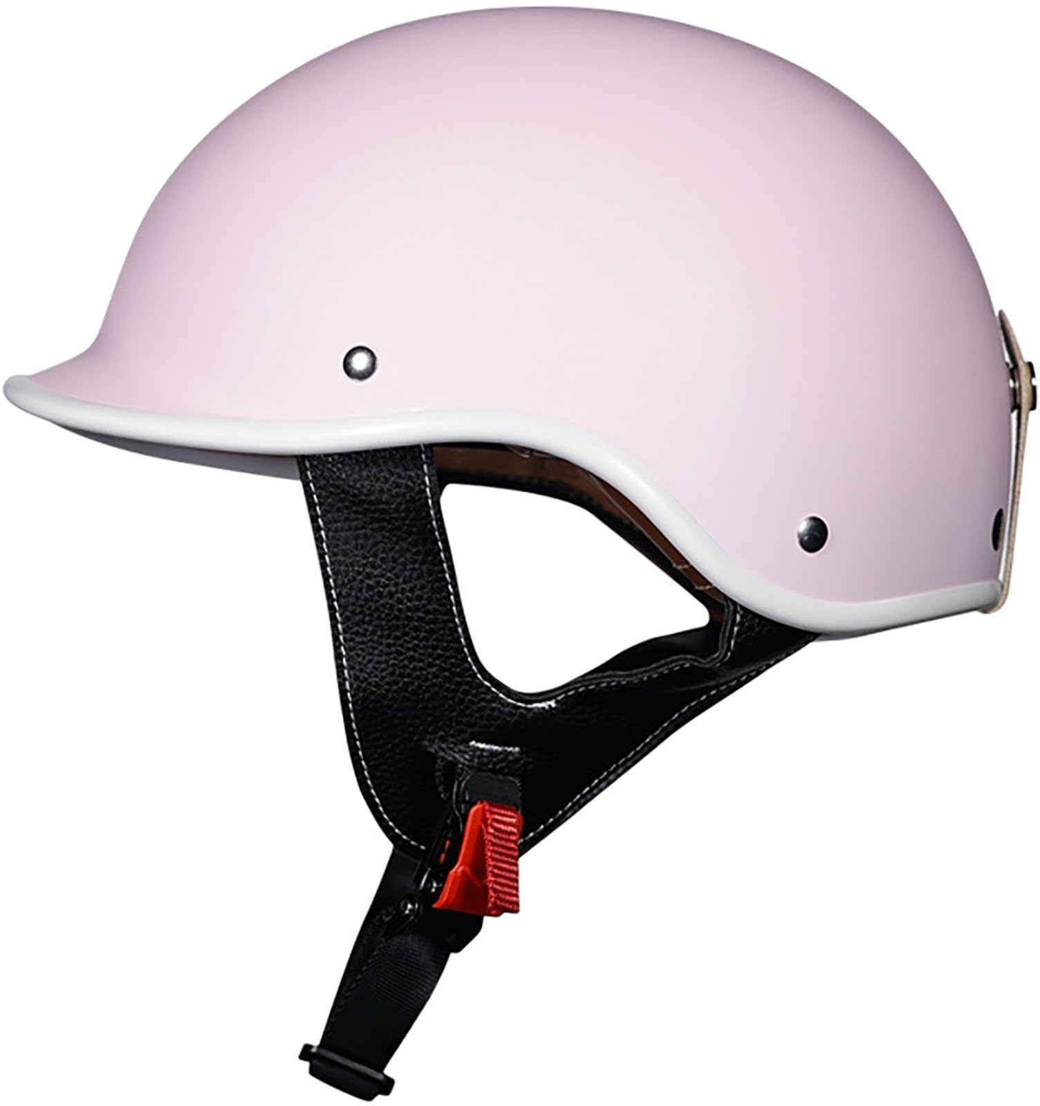 Retro Deutsche Halbhelm Öffnen Motorradhelm Halboffenen Halbschalenhelm DOT/ECE Genehmigt Jethelm Offenem Helm Cruiser Chopper Helm Mopedhelme Für Damen Und Herren Erwachsene 7,M=57-58CM von TBTBZXCV