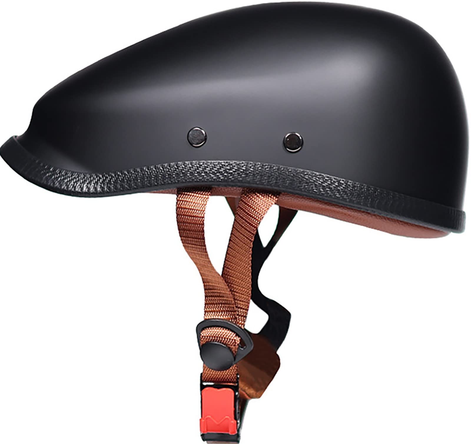 Retro Motorradhelm Halbschalenhelm Mit ECE Zulassung Baseball Cap Helm Jethelm Deutscher Stil Totenkopf Kappe Helm Motorrad Cruiser Roller Für Männer Und Frauen 2,M von TBTBZXCV