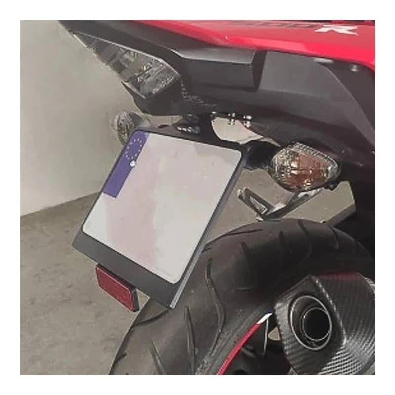 Kennzeichenhalter Halterung Tail Tidy Kit Für CBR500R Für CB500F 2016-2024 Seitlicher Kennzeichenhalter RüCklichthalter von TBUOIUE