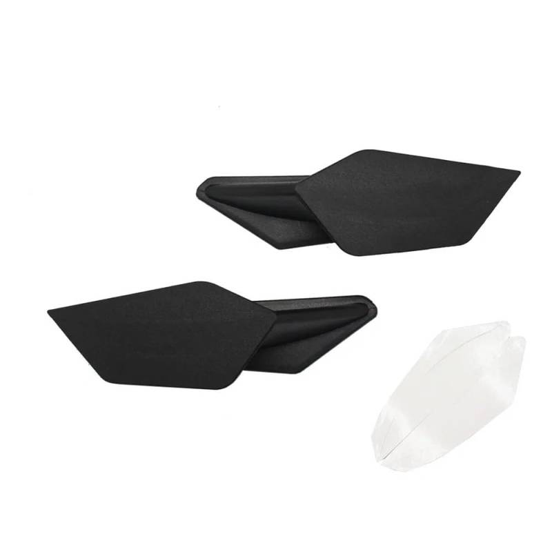 TBUOIUE Flügel Spoiler 2 PCS Scoooter Dynamic Motorrad Wing Kit Motorrad Roller Aerodynamische Motorrad Winglet Kits von TBUOIUE