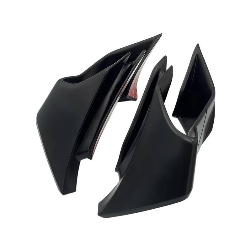 TBUOIUE Flügel Spoiler Für Y&amaha Für YZF-R6 Für YZFR6 Für YZFR6 2017-2022 ABS Motorrad Front Verkleidung Fester Wind Flügel Spoiler Aerodynamische Winglets Schutz Kit von TBUOIUE