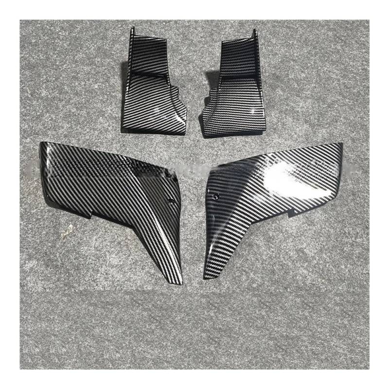 TBUOIUE Flügel Spoiler Motorrad Aerodynamische Fixed Wing Für K&awasaki Für N&inja H2 Für H2R 2015-2023 Frontflügel Frontspoiler Verkleidung Zubehör Seiten Winglets von TBUOIUE