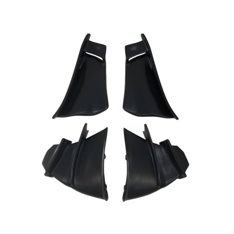 TBUOIUE Flügel Spoiler Motorrad Feste Flügel Spoiler Verkleidung Für D&UCATI Für P&anigale V4 V4S V4R 2018 2019-2022 4PCS Schwarz Farbe Aerodynamische Winglets von TBUOIUE