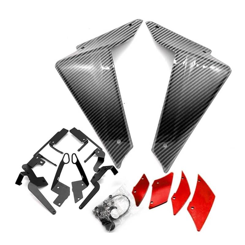 TBUOIUE Flügel Spoiler Motorrad Front Aerodynamik Seite Spoiler Feste Winglet Verkleidung Flügel Trim Abdeckung Für Y&amaha Für MT-09 Für MT09 SP MT 09 2021 2022 2023 von TBUOIUE