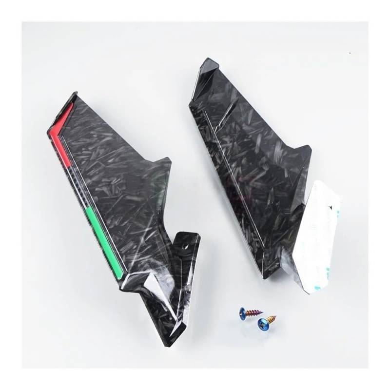 TBUOIUE Flügel Spoiler Motorrad Universal Aero Winglets Frontverkleidung Spoiler Für CBR650R Für ZX10RR Aerodynamische Flügel von TBUOIUE