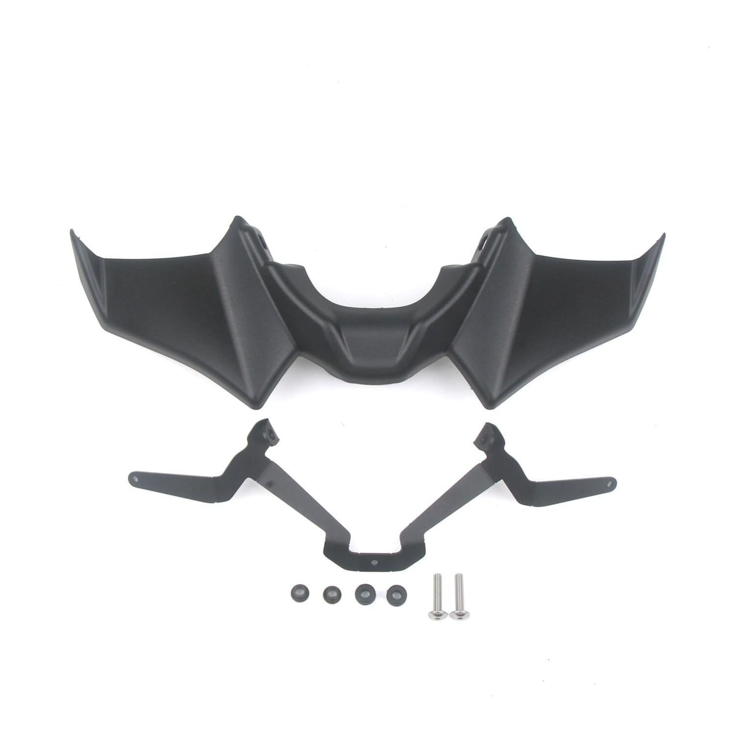 TBUOIUE Flügel Spoiler Motorrad Zubehör Schwarz Front Abtrieb Spoiler Winglet Aerodynamische Flügel Kit Spoiler Für Y&amaha Für MT 07 2021 2022 2023 von TBUOIUE