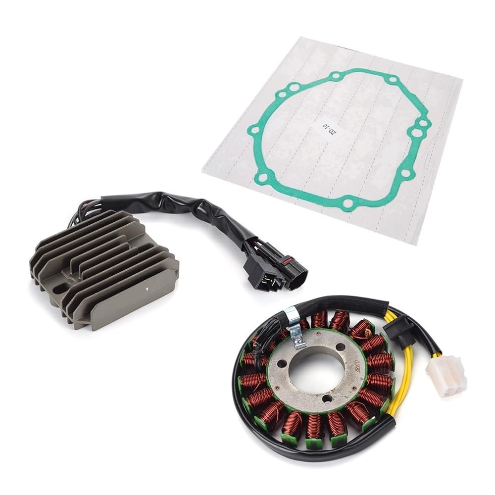 TBUOIUE Stator Spule Magneto Stator Spule & Regler Gleichrichter Mit Dichtung Für GSXR600 Für GSXR750 Für GSX-R600 Für GSX-R750 Für K6 Für K7 31401-01H00 32800-02H00 von TBUOIUE