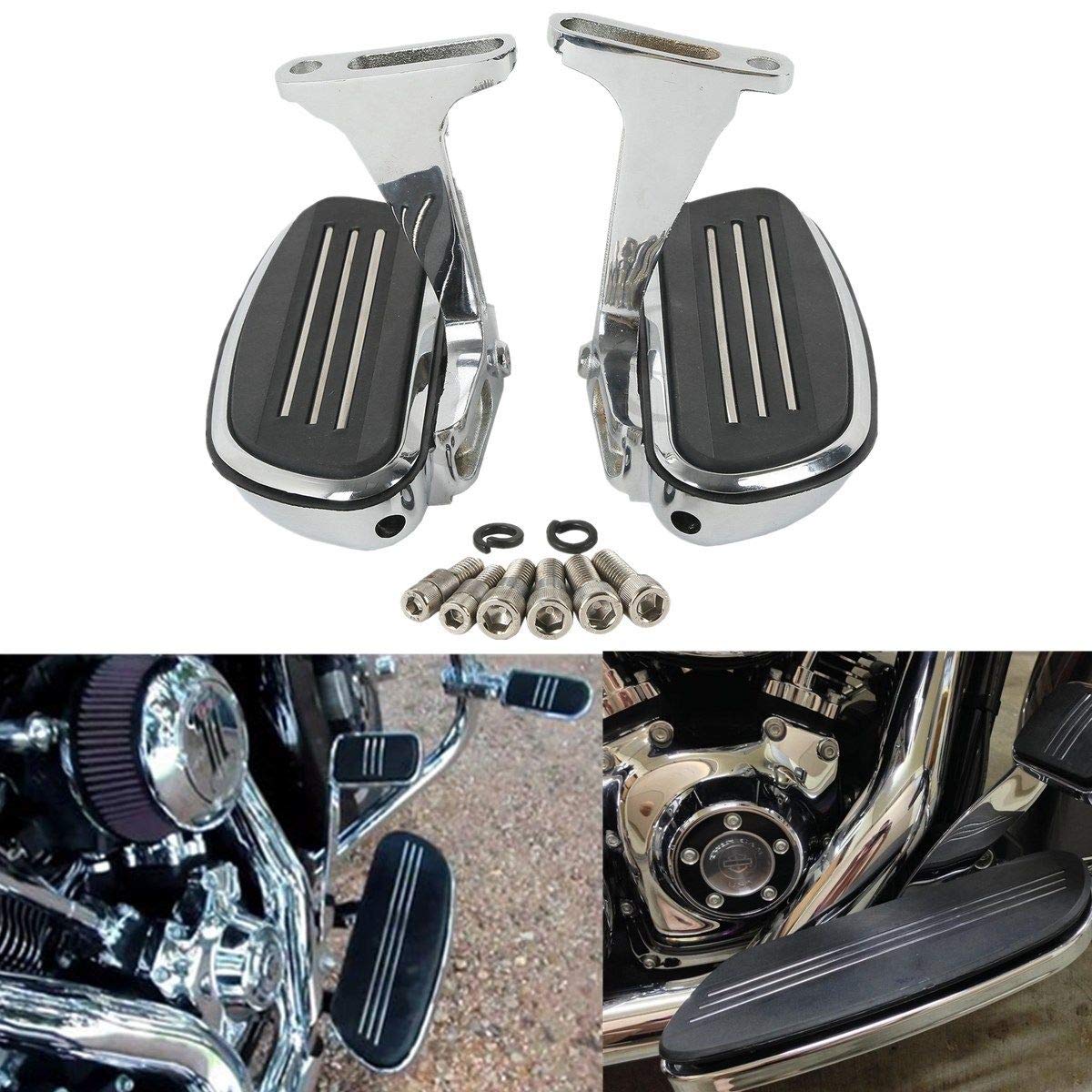 TCMT Fußrasten Streamline Trittbrett Passend für Harley Road King Street Glide Touring 1993-2020 von TCMT