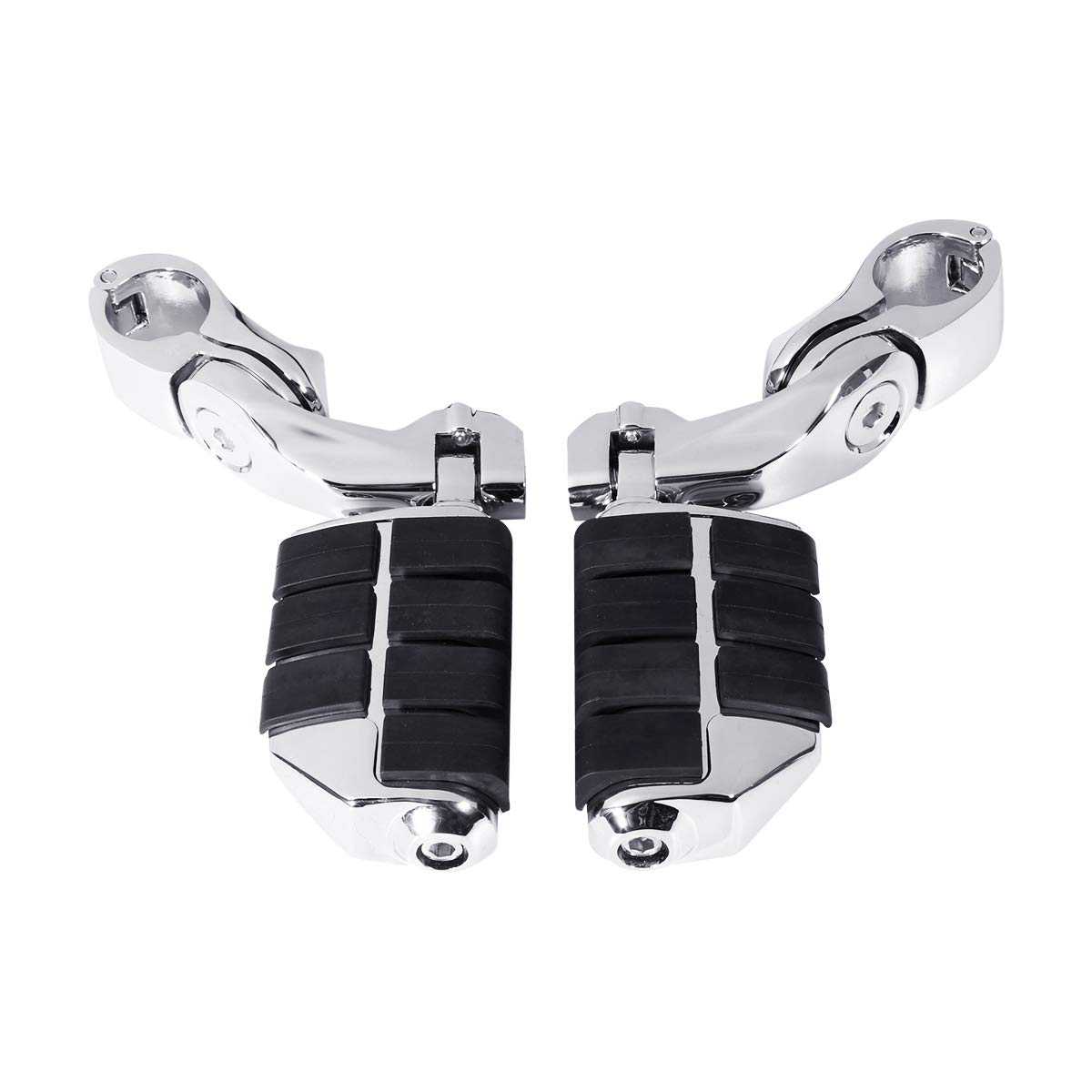 TCMT Highway Pegs Fit ForHarley Touring Road King Street Glide Road Glide Electra Glide Softail Sportster Dyna mit 3,2 cm Motorschutz von TCMT