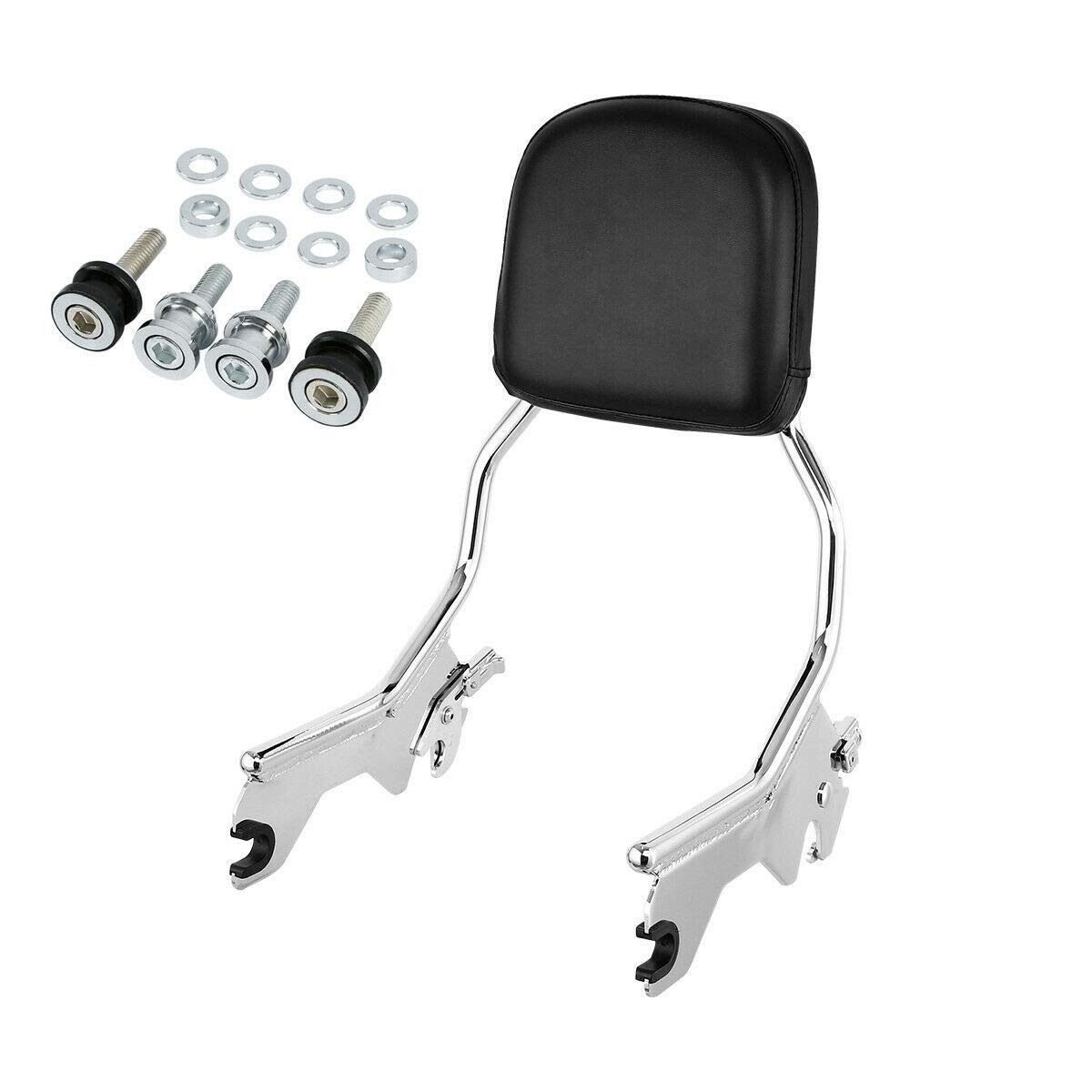 TCMT Standard Sissy Bar aufrechte Rückenlehne mit Docking-Hardware-Kit passend für Harley Heritage Classic Softail Slim Street Bob Deluxe FLDE 2018–2021 von TCMT