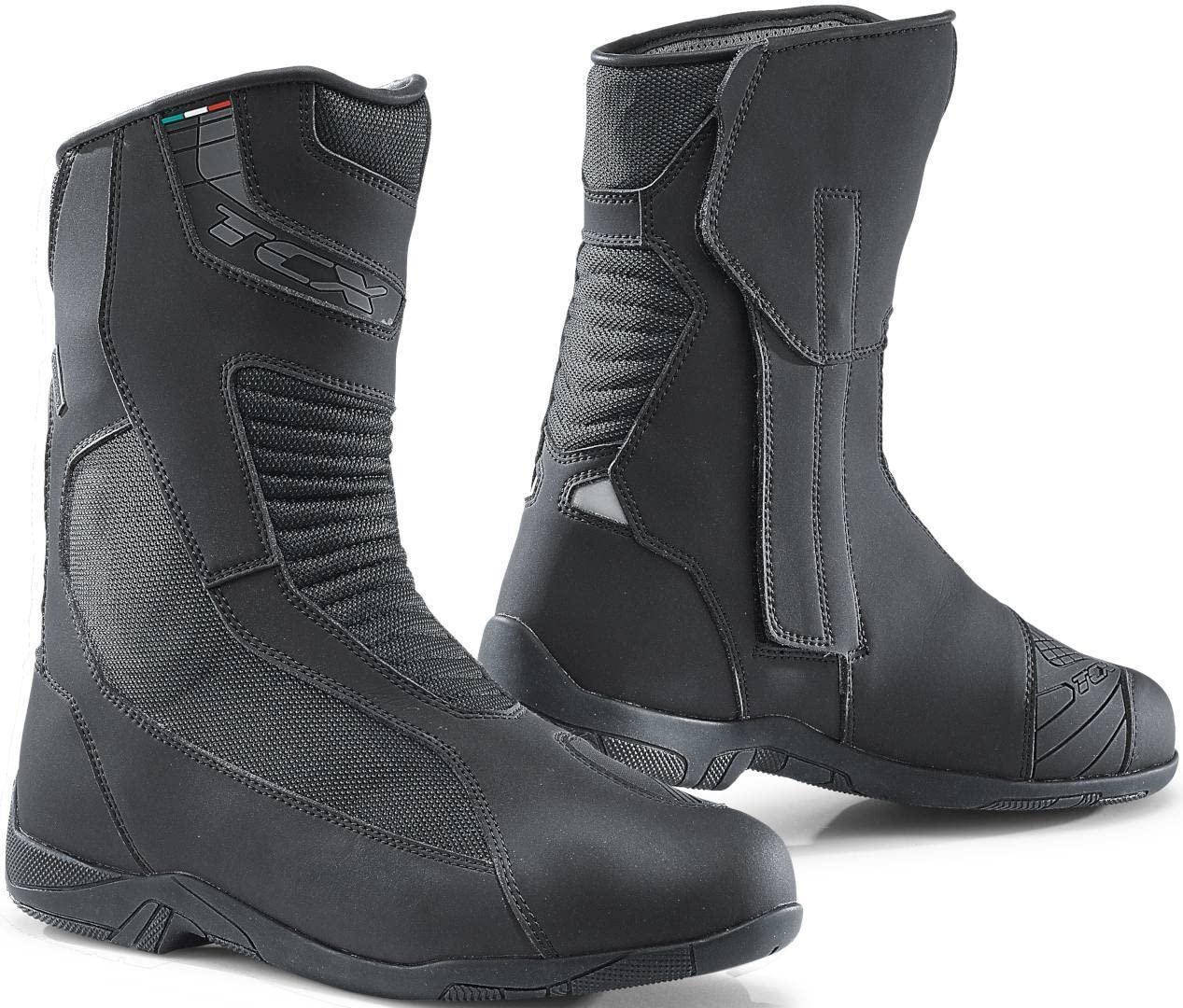 TCX - Explorer 4 Gore-Tex, Herren-Tourenstiefel mit Wasserdichter und Atmungsaktiver Gore-Tex-Membran, Obermaterial aus Mikrofaser, Reißverschluss und Klettverschluss, Schwarz von TCX