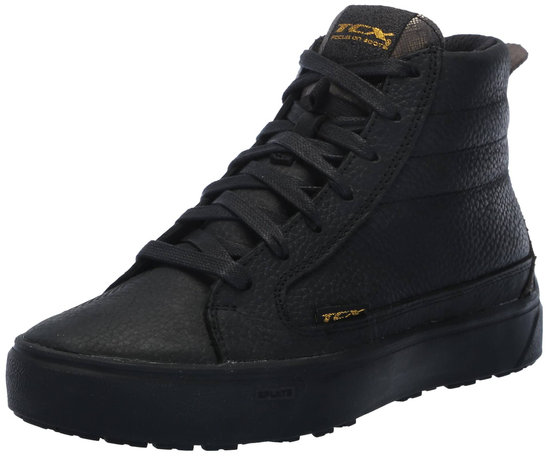 TCX - STREET 3 LADY WP, Wasserdichte Motorradschuhe, Frau, Schwarz/Schwarz/Gold, 35 von TCX