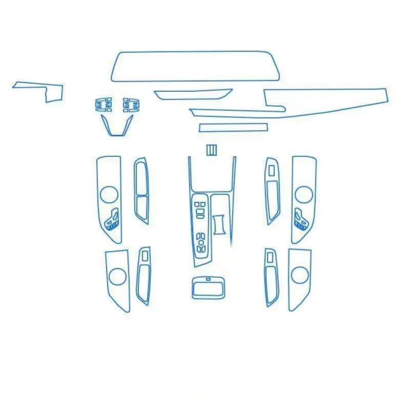 Für Chery Arrizo 8 2022 Autoinnenausstattung Center Navigator Console Transparente TPU-Schutzfolie Anti-Kratz-Reparaturzubehör von TDLROKRL