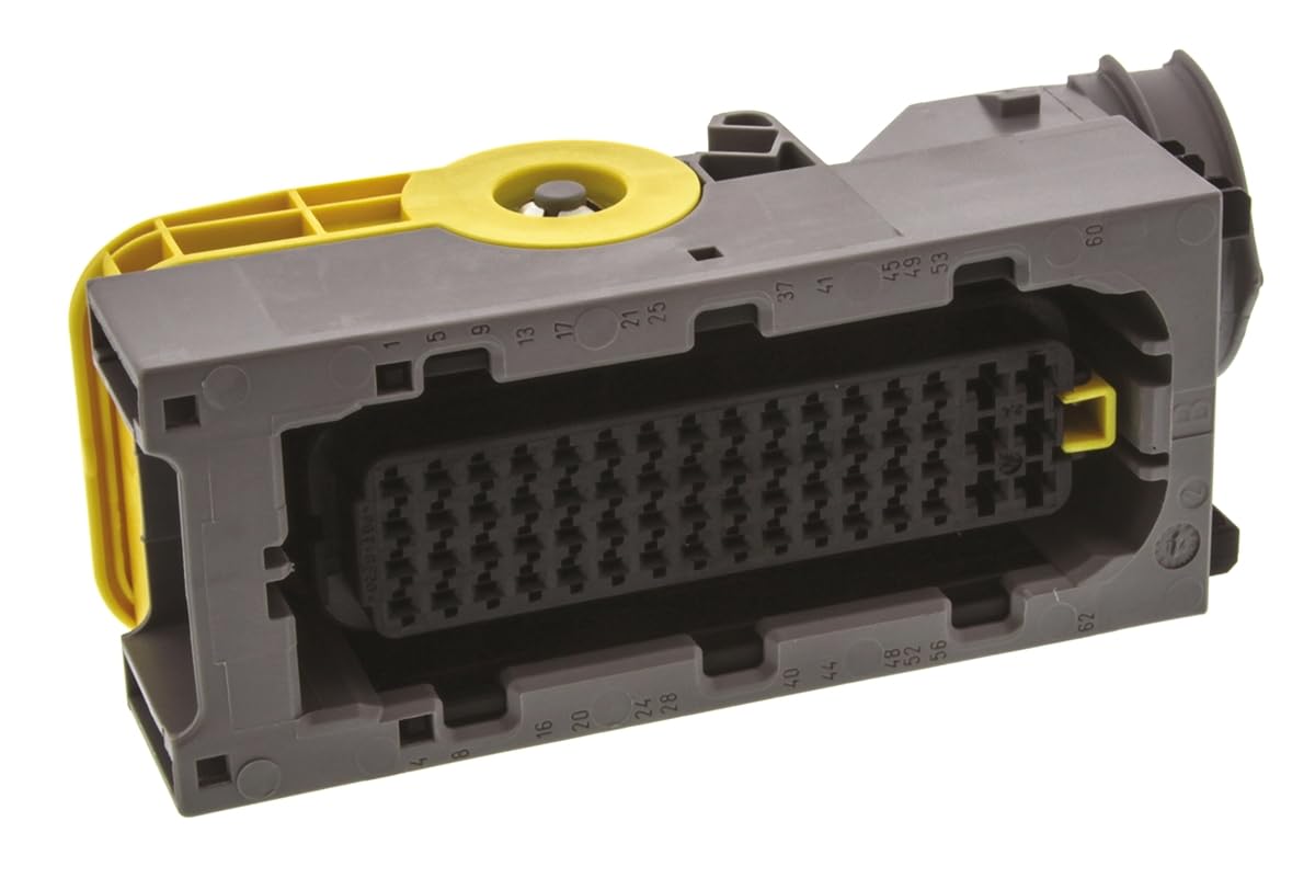 TE Connectivity AMP MCP LEAVYSEAL Automotive, Kfz-Steckverbinder, Buchse, Raster 4mm, 62-polig / 7-reihig von TE