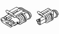 TE Connectivity AMP Superseal 1.5 Automotive, Kfz-Steckverbinder, Buchse, Raster 6mm, 6-polig / 1-reihig von TE