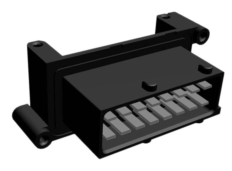 TE Connectivity Automotive, Kfz-Steckverbinder, Leiterplattenleiste, Stecker, 16-polig, Schwarz / 2-reihig von TE