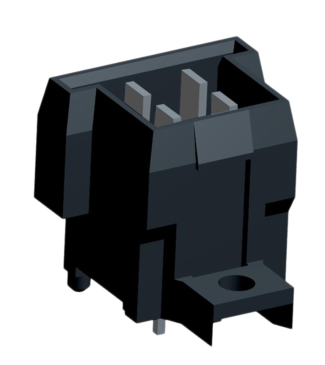 TE Connectivity Automotive, Kfz-Steckverbinder, Leiterplattenleiste, Stecker, 4-polig, Schwarz / 2-reihig von TE