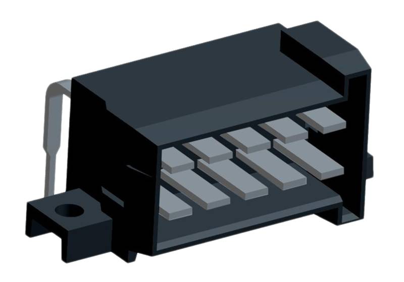 TE Connectivity Timer Automotive, Kfz-Steckverbinder, Leiterplattenleiste, Stecker, 10-polig, Schwarz / 2-reihig von TE