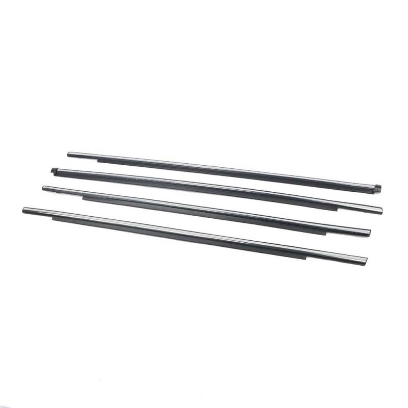 Autofenster Dichtungsstreifen 4PCS Chrom Schwarz Tür Fenster Unten Gürtel Linie Molding Garnieren Dichtungsdichtung Für ASX Für RVR Für Outlander Für Sport 2010-(Chrome 4PCS) von TEAKEA