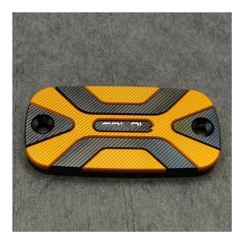 Deckel Bremsflüssigkeitsbehälter Motorrad Für Rebel 1100 300 500 Für CM300 Für CM500 Brems Flüssigkeit Reservoir Öl Tank Kappe Dekoration Pumpe Abdeckung Motorrad(Orange) von TEAKEA