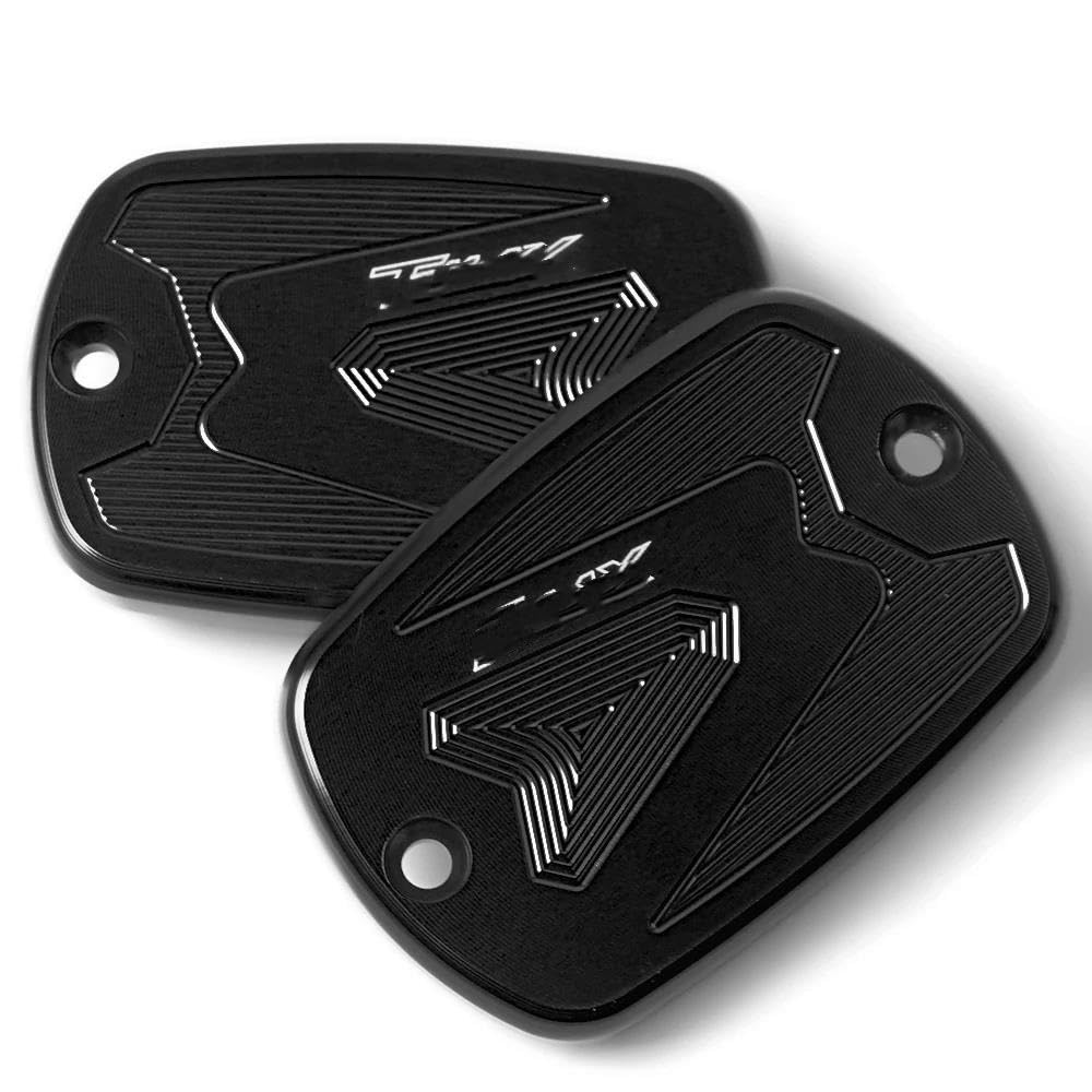 Deckel Bremsflüssigkeitsbehälter Motorrad Für T-MAX 500 2008 2009 2010 2011 Motorrad Vorderradbremsflüssigkeitsdeckel Tankdeckel Zubehör(Black) von TEAKEA