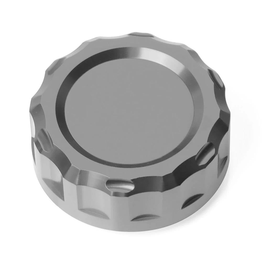 TEAKEA Deckel Bremsflüssigkeitsbehälter Motorrad Motorrad Hinterradbremsflüssigkeitszylinder-Reservoir-Abdeckkappe Für Z750 2004 2005 2006 2007–2010(Grey) von TEAKEA