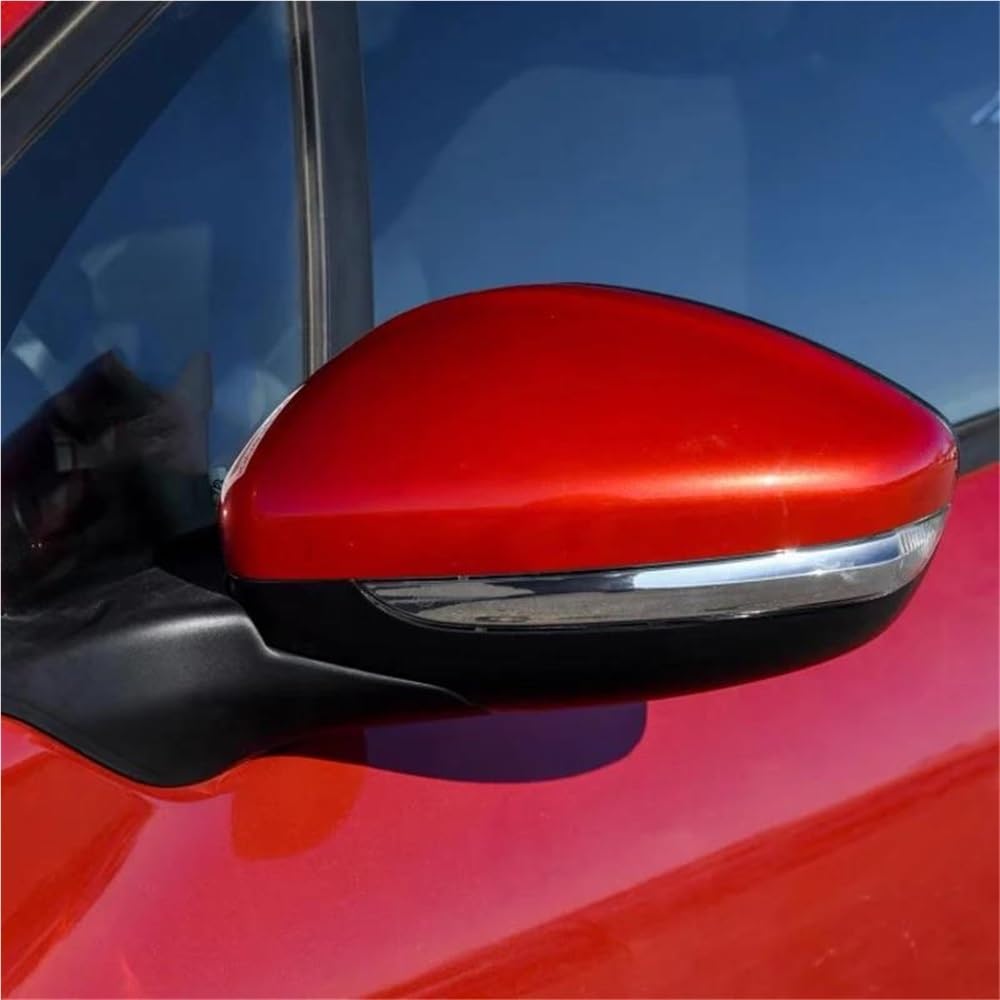 TEAKEA Komplette Außenspiegel Für Peugeot 2008 2014 2015 2016 2017 2018 Auto Zubehör Auto Außentür Rückspiegel Baugruppen(Left Red) von TEAKEA