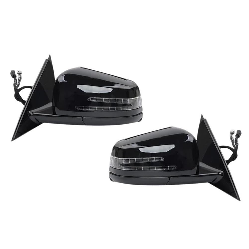 TEAKEA Komplette Außenspiegel Für W204 C63 C200 C180 2006 2007 2008 2009-2013 Auto Power Rückspiegel Seite Tür Spiegel Montage(Style 1,1 Pair) von TEAKEA