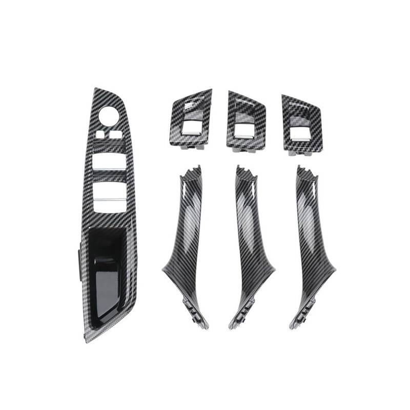 TEAKEA Links rechts innen Türgriffe Für 523 Für 525 Für 528 Für 530 Für 535 Für F11 Auto-Innenausstattung Carbon Fiber Armlehne Panel Türgriff Set LHD(Model B) von TEAKEA